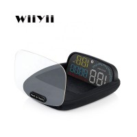 New OBD2 C600 with transparent reflection board no need reflection film Multi-color HUD Head Up Display for Car